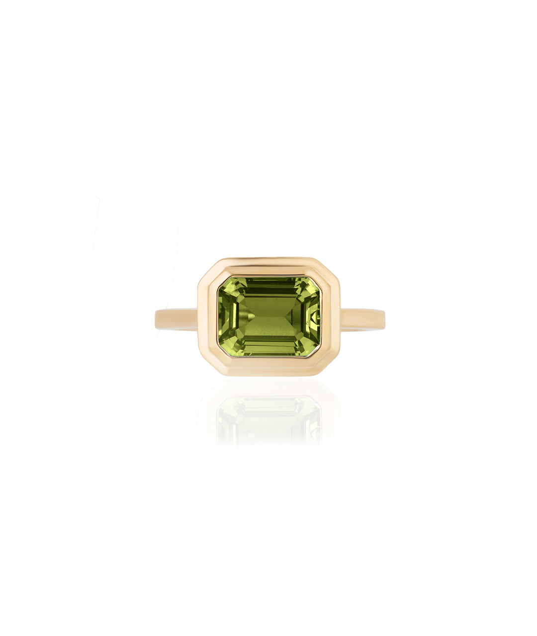 Yellow gold-Peridot