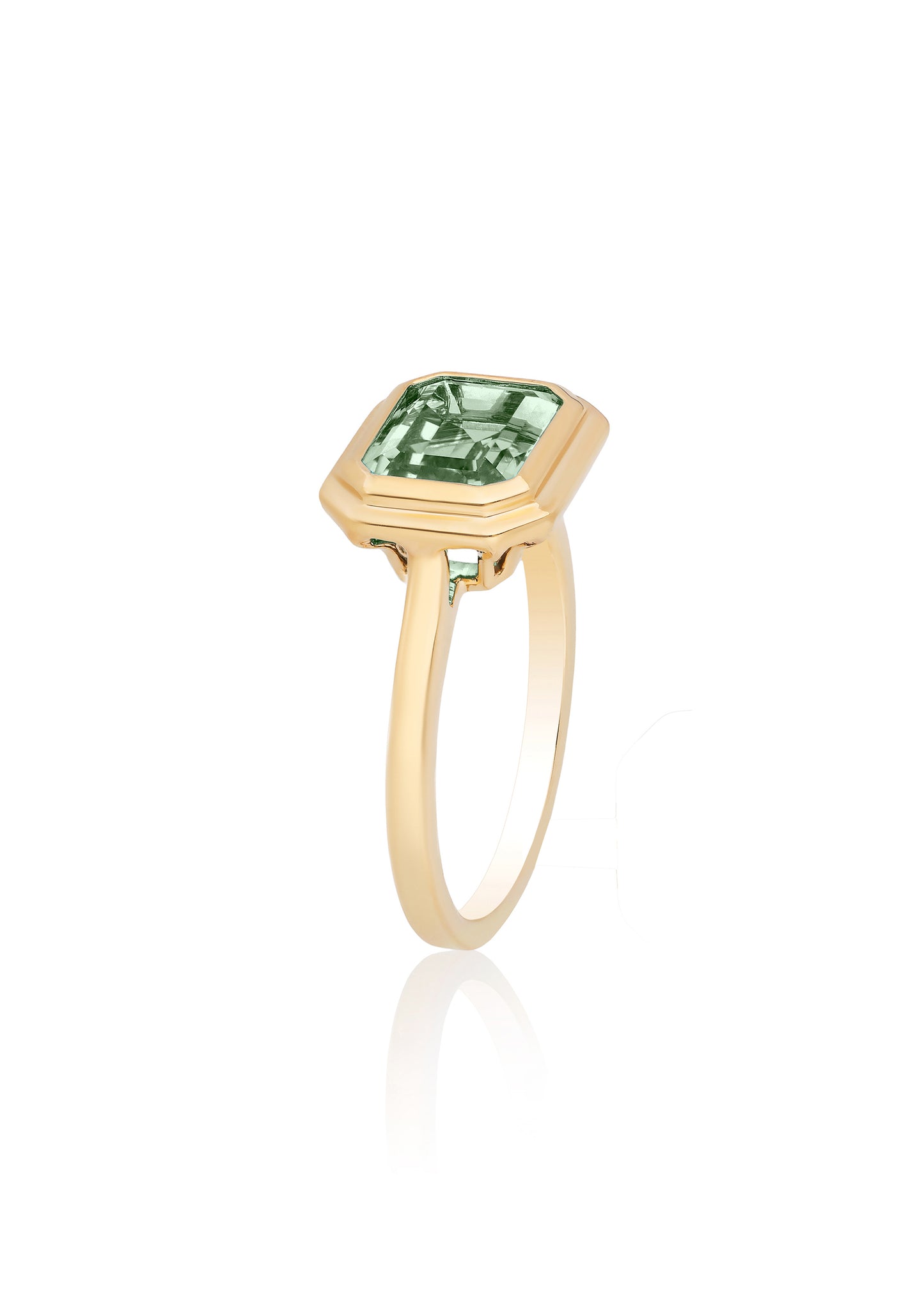 Yellow gold-Prasiolite