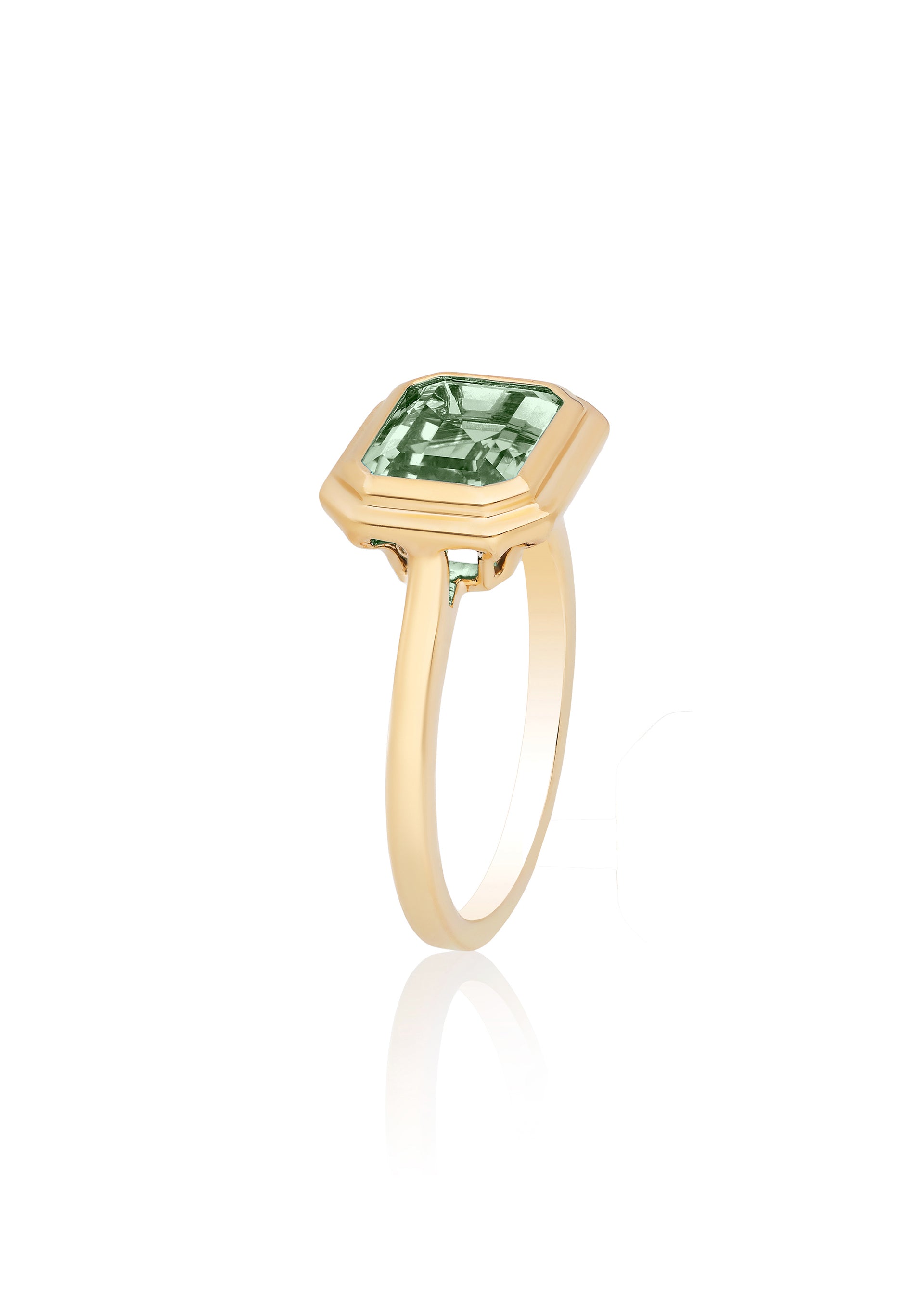 Yellow gold-Prasiolite