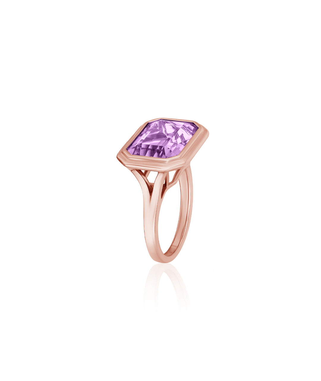 Rose gold-Lavender Amethyst