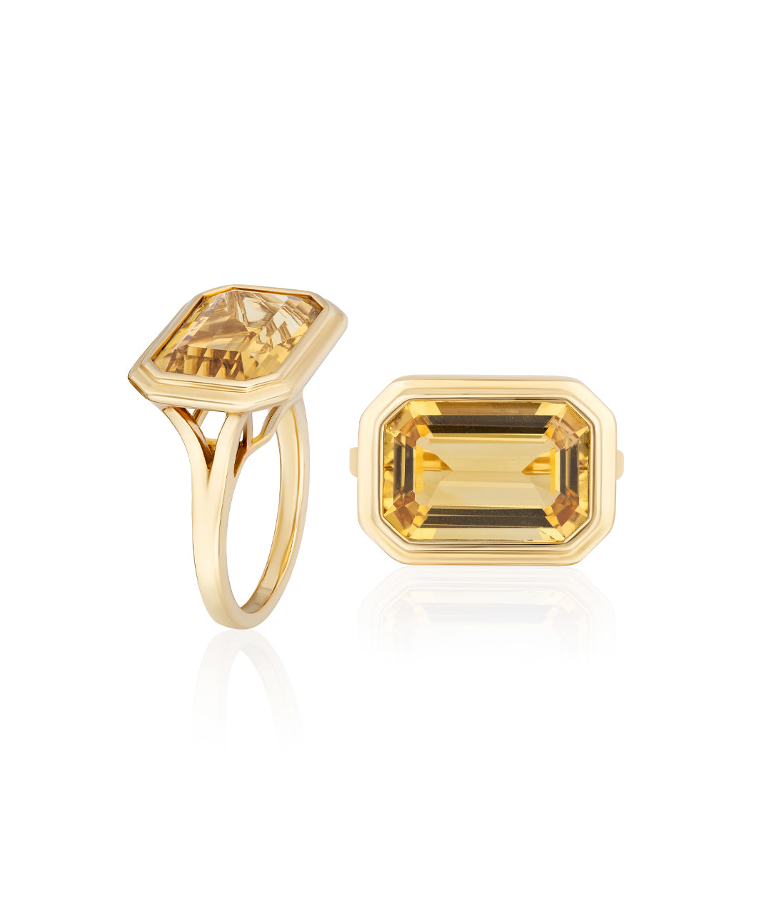 Yellow gold-Citrine