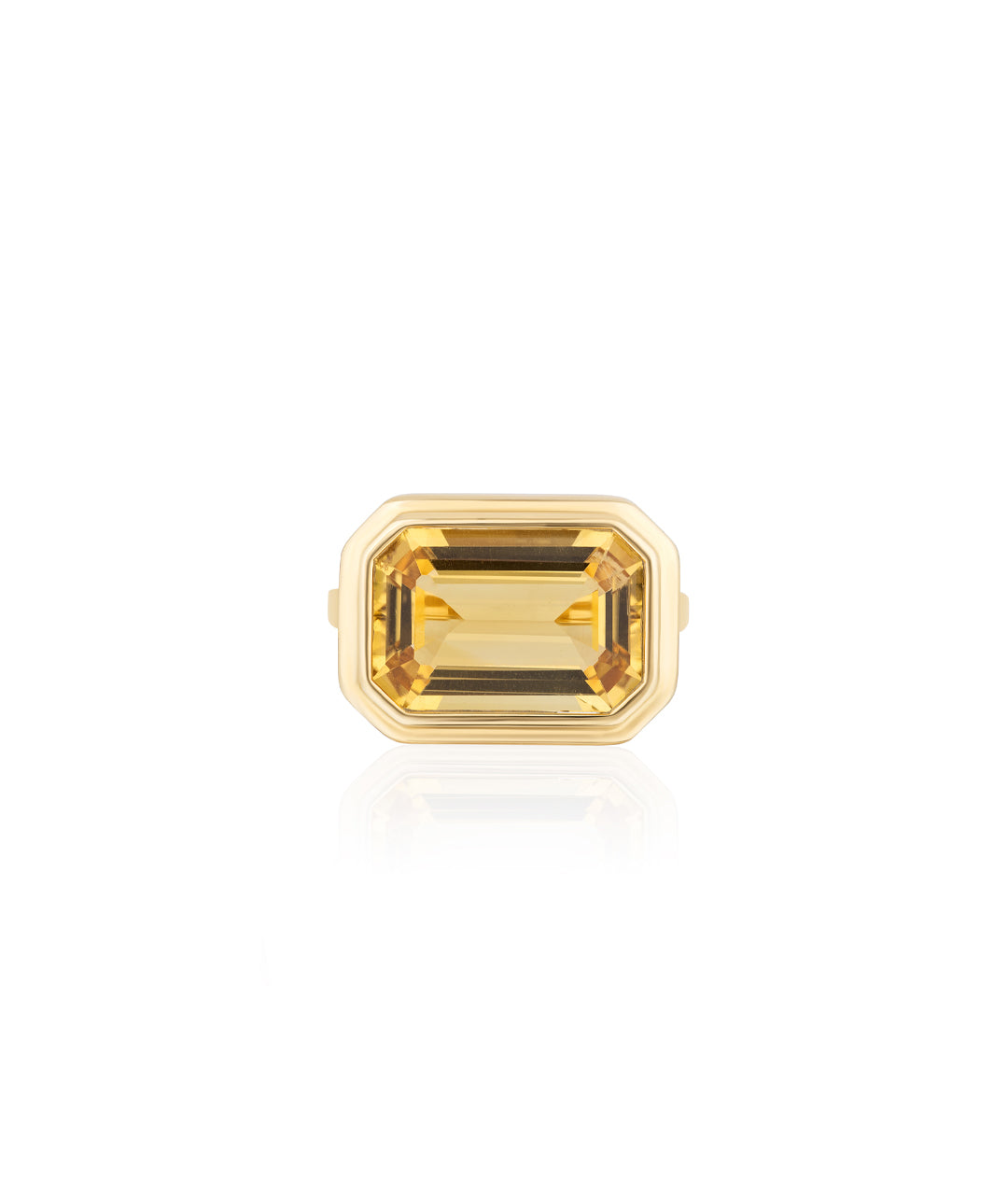 Yellow gold-Citrine