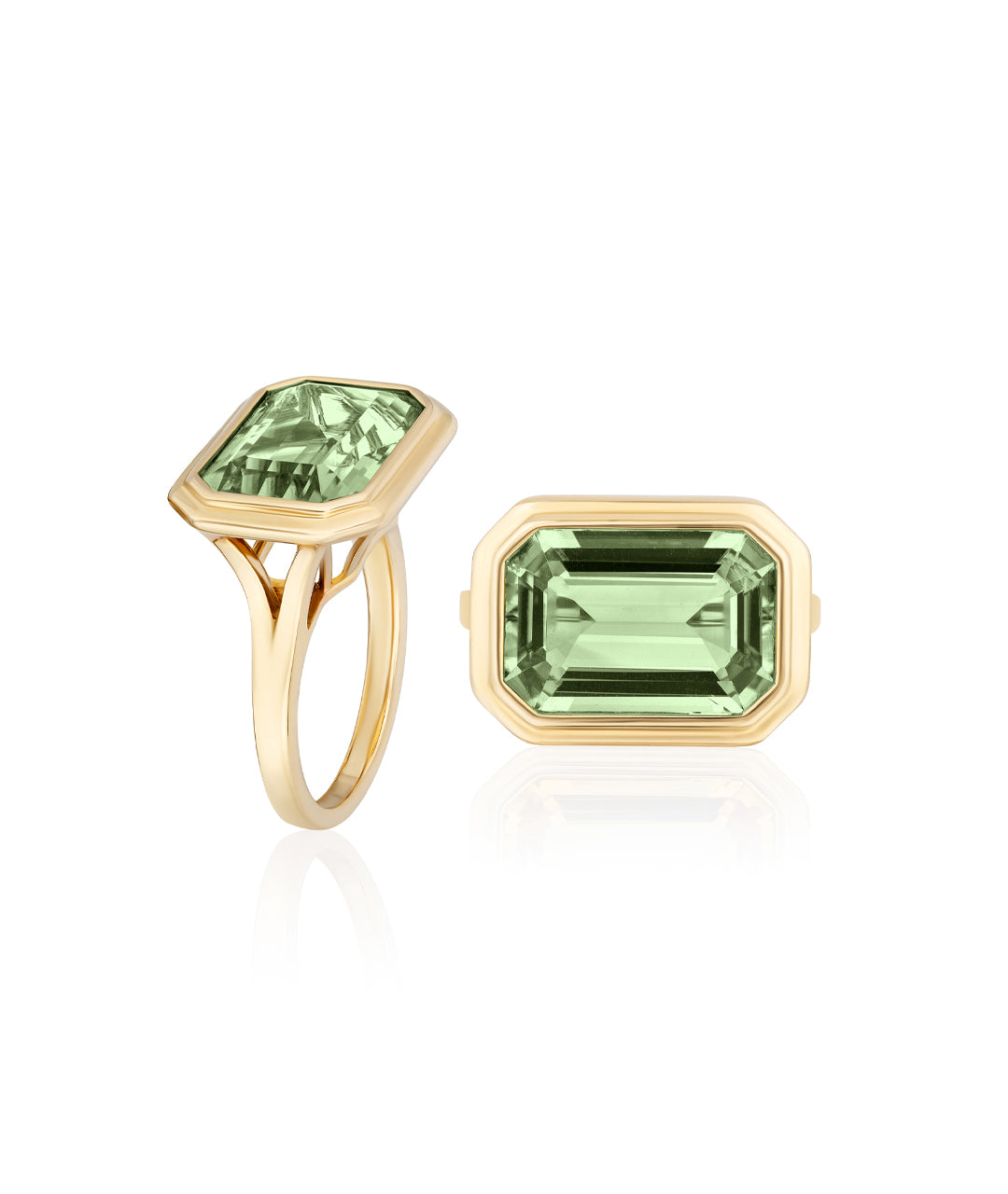 Yellow gold-Prasiolite