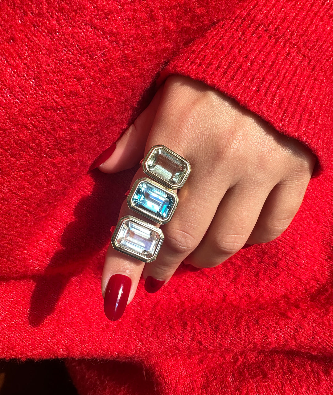 Yellow gold-Prasiolite