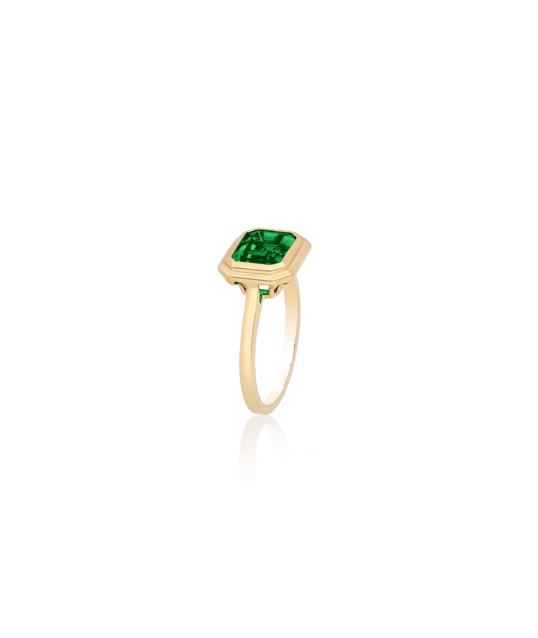 Emerald Bezel Ring