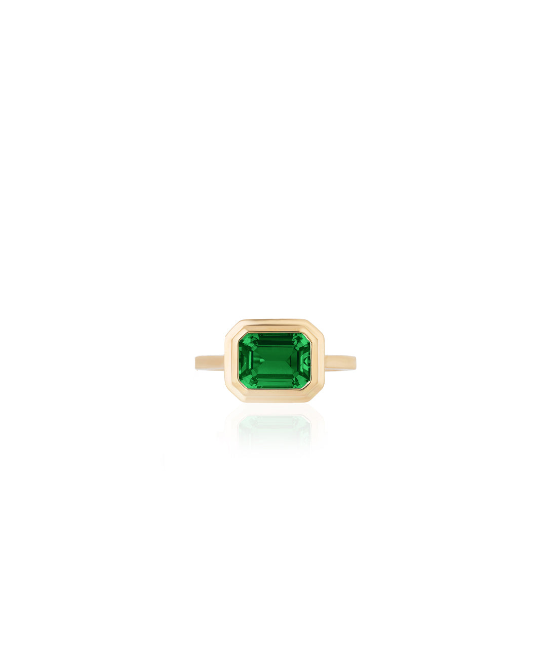 Emerald Bezel Ring