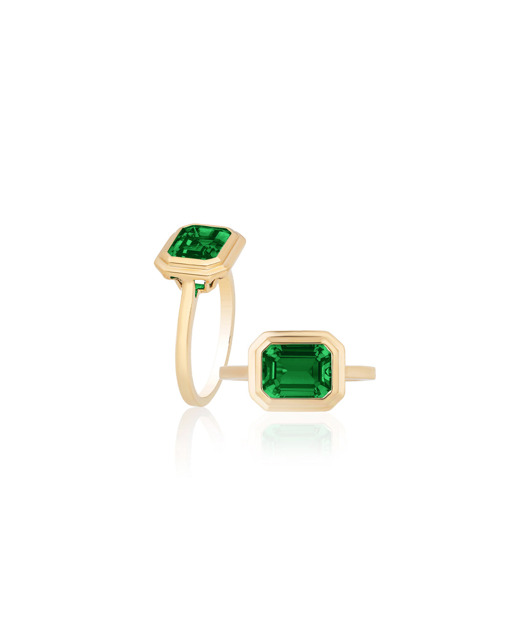 Emerald Bezel Ring