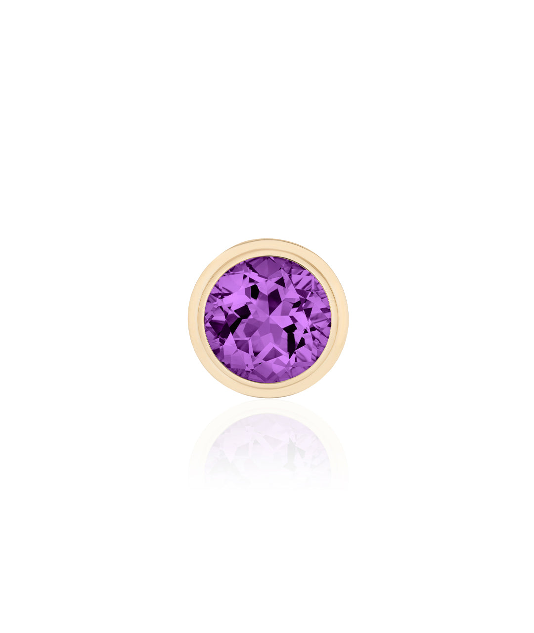 Yellow gold-Amethyst