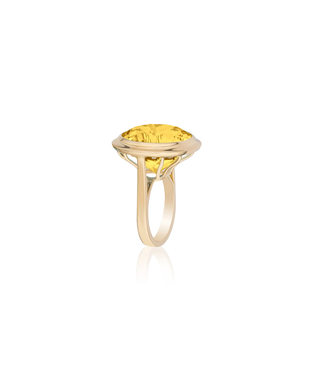 Yellow gold-Citrine