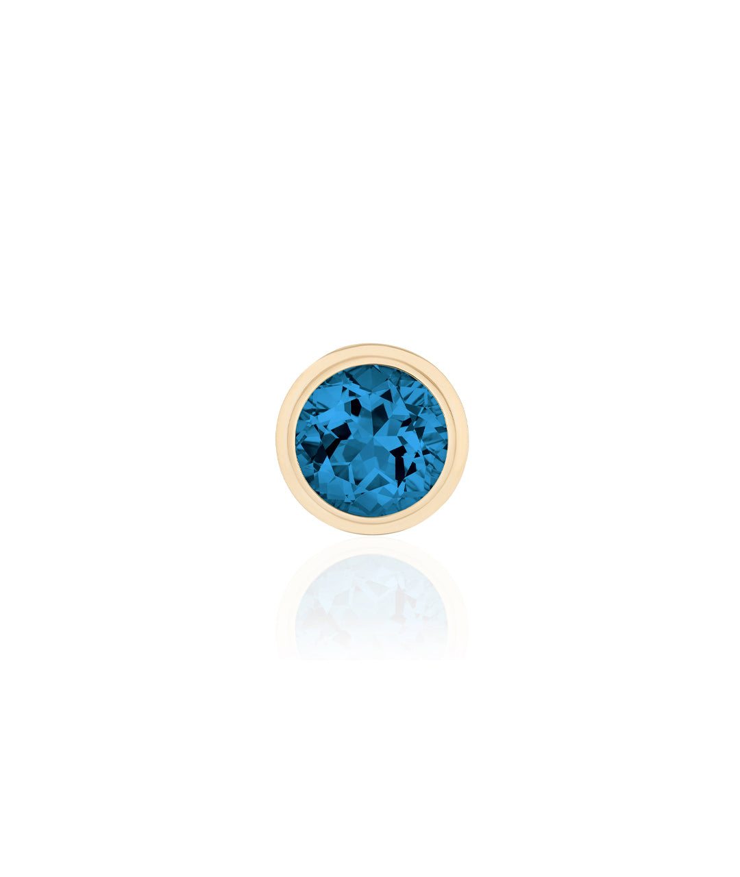 Yellow gold-London Blue Topaz