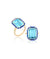 Blue Topaz with Lapis