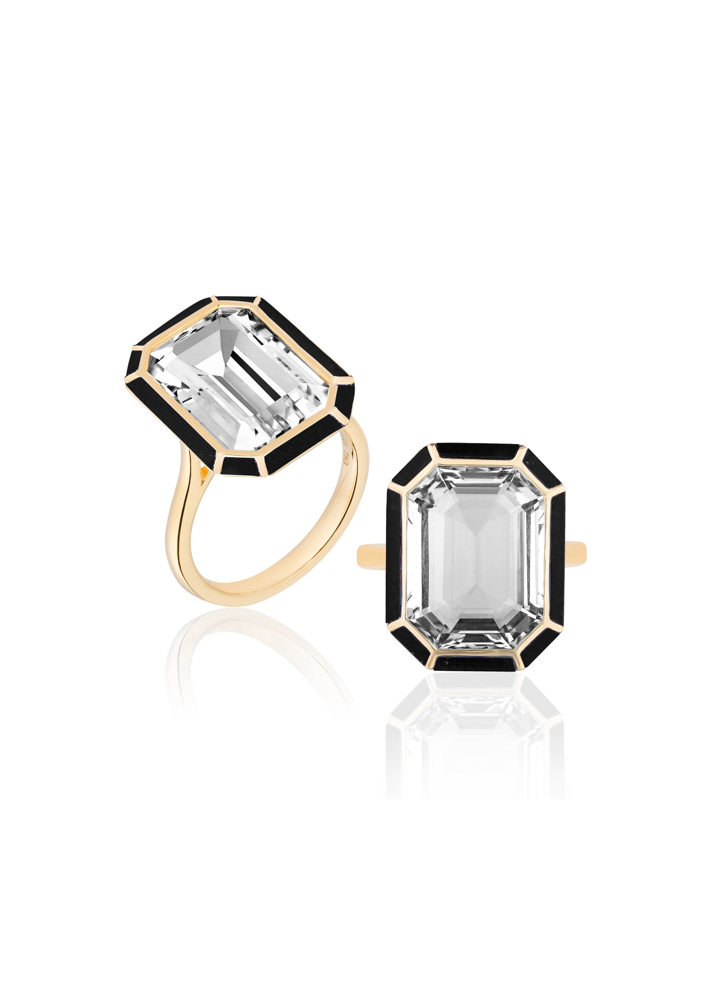 Rock Crystal with Onyx