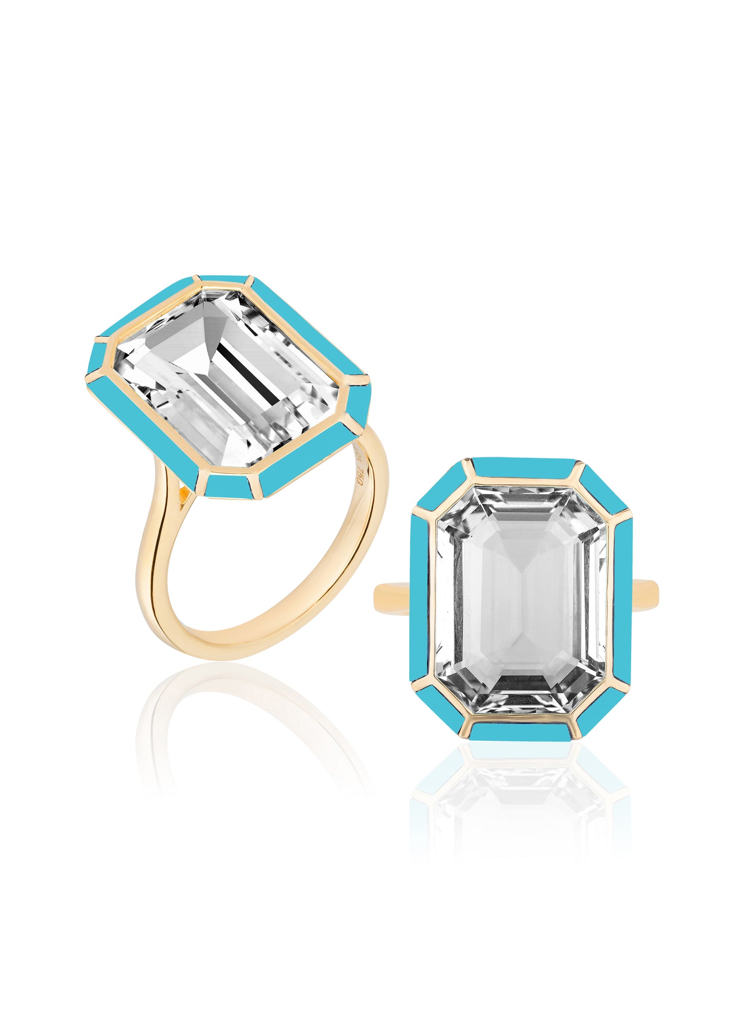 Rock Crystal with Turquoise