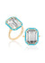 Rock Crystal with Turquoise