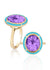 Amethyst with Turquoise