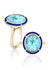 Blue Topaz with Lapis