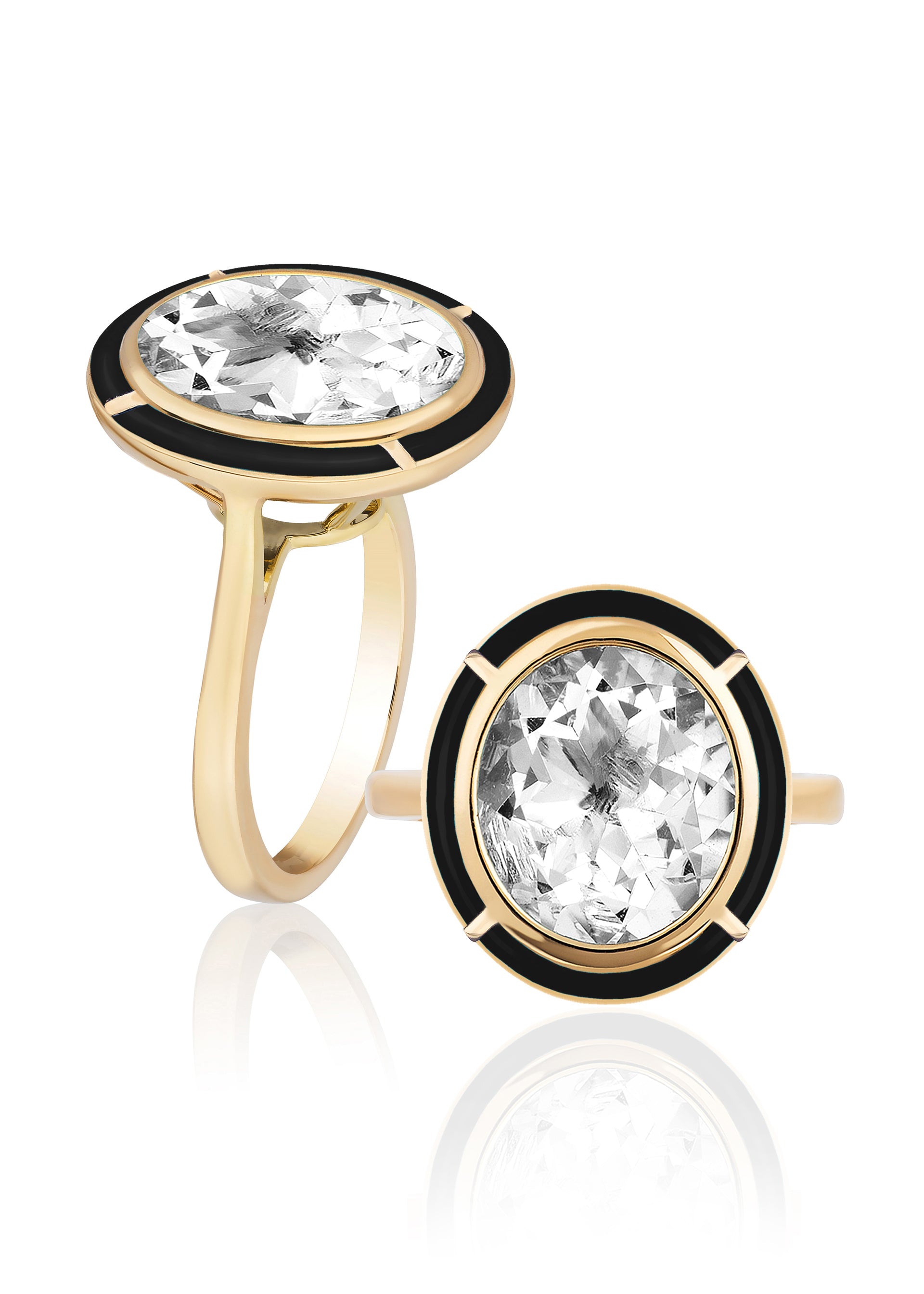 Rock Crystal with Onyx