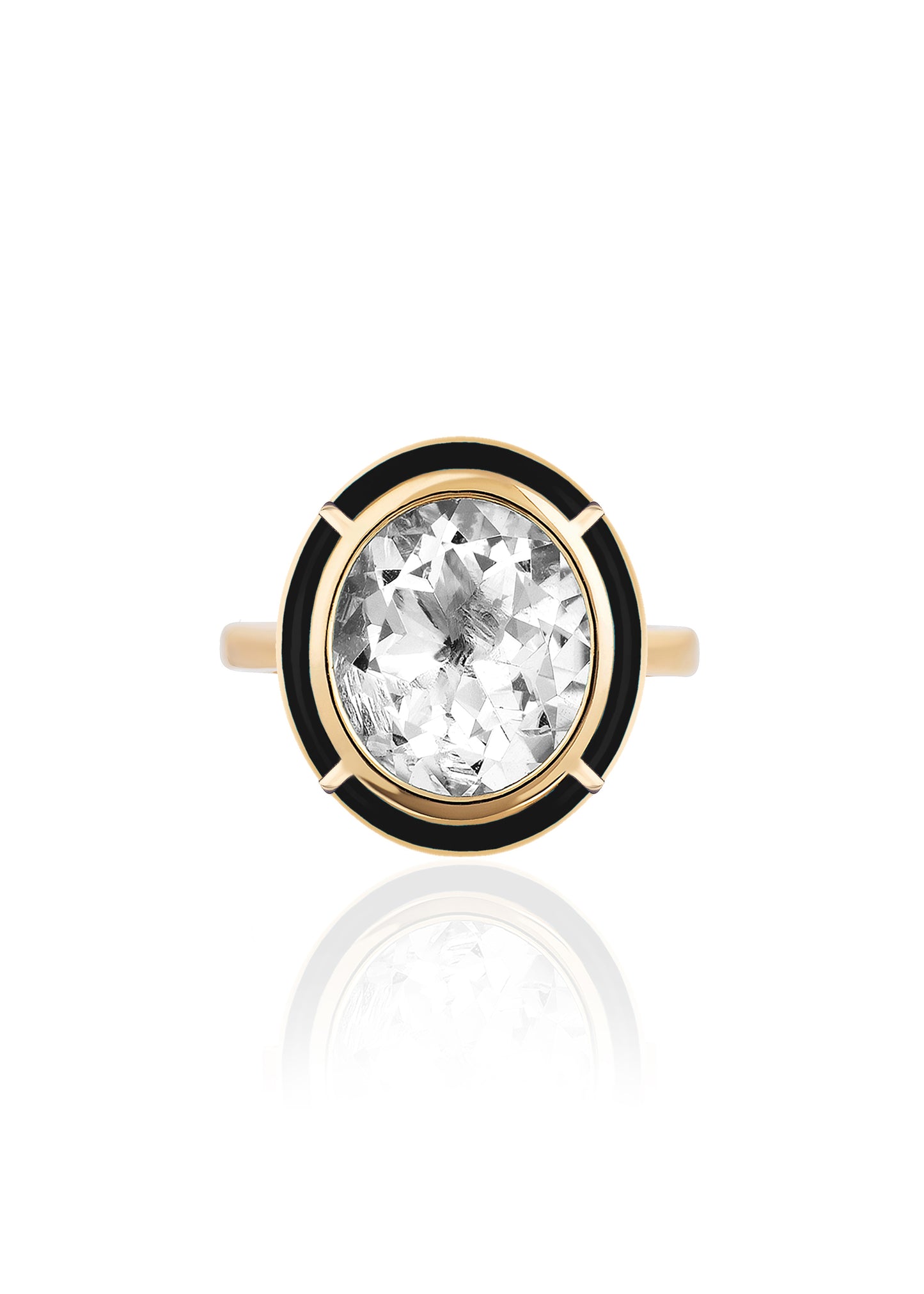 Rock Crystal with Onyx