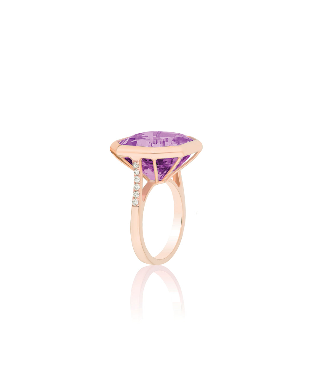 Rose gold-Lavender Amethyst
