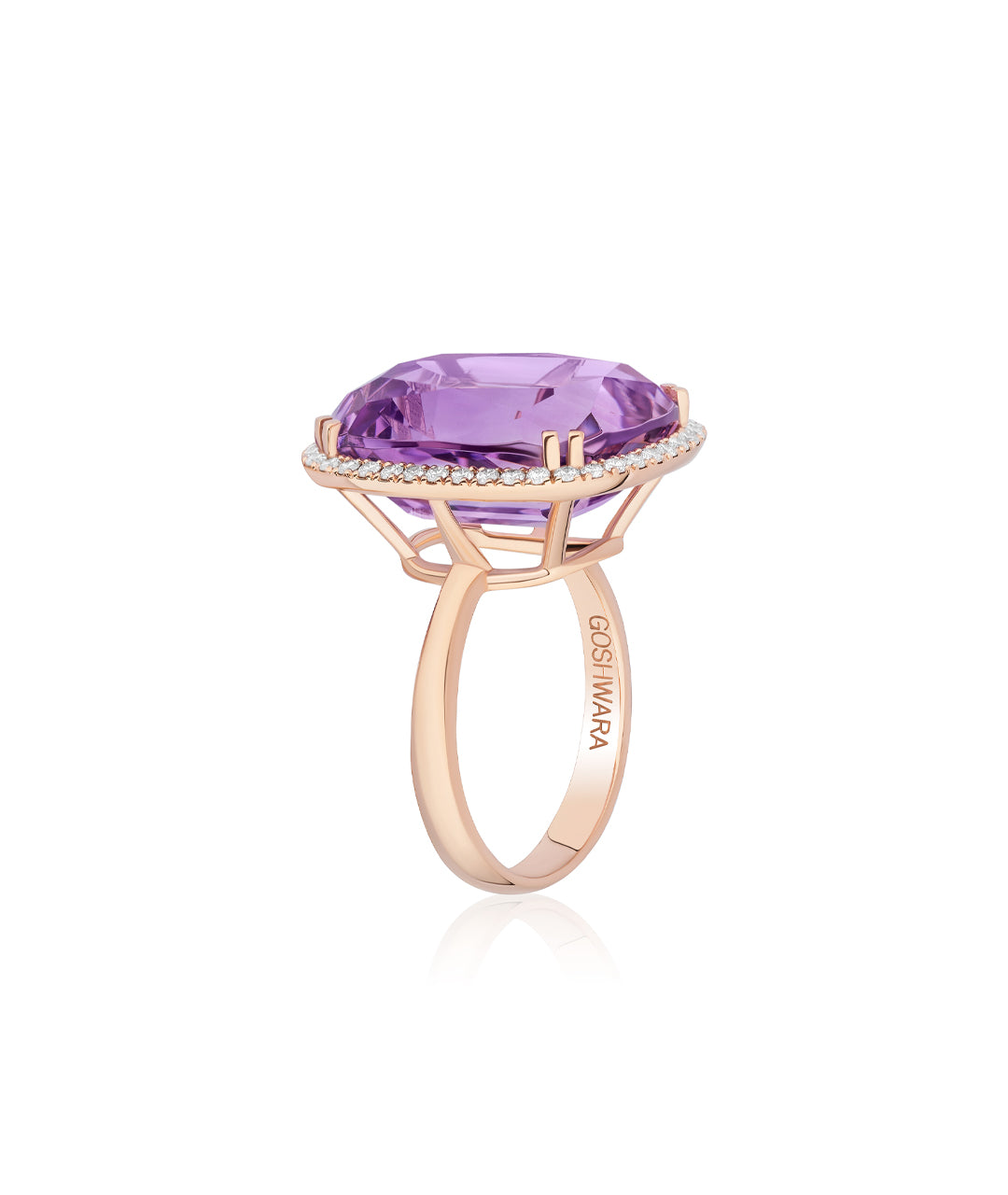 Rose gold-Lavender Amethyst