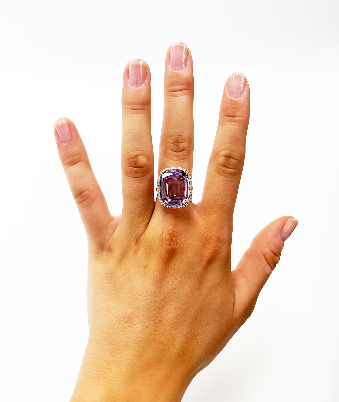 Rose gold-Lavender Amethyst