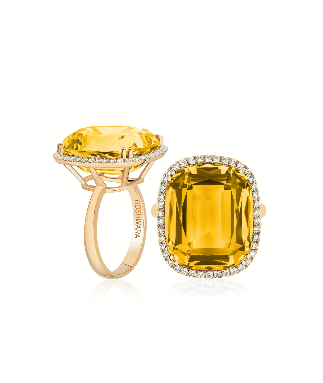 Yellow gold-Citrine
