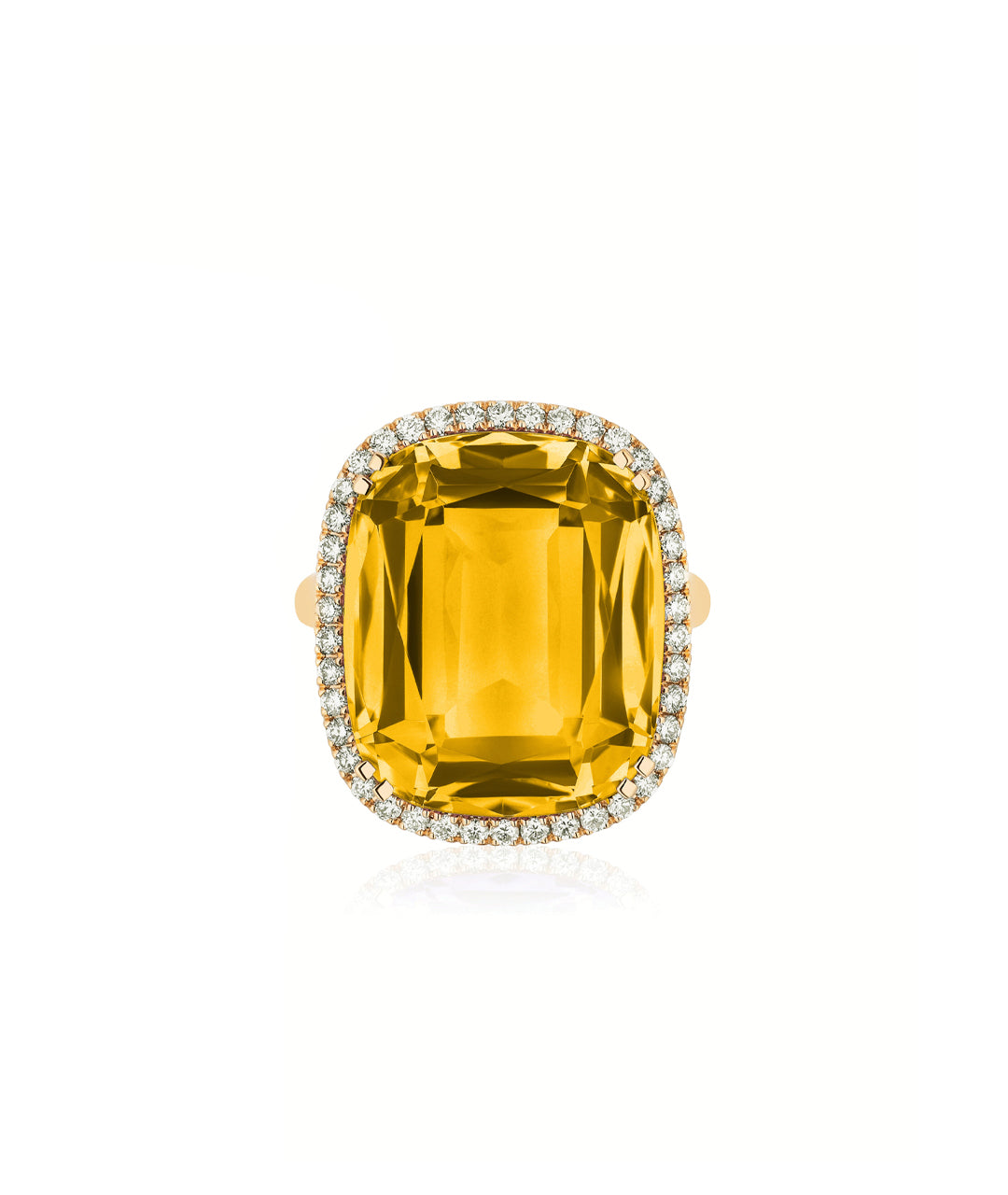 Yellow gold-Citrine