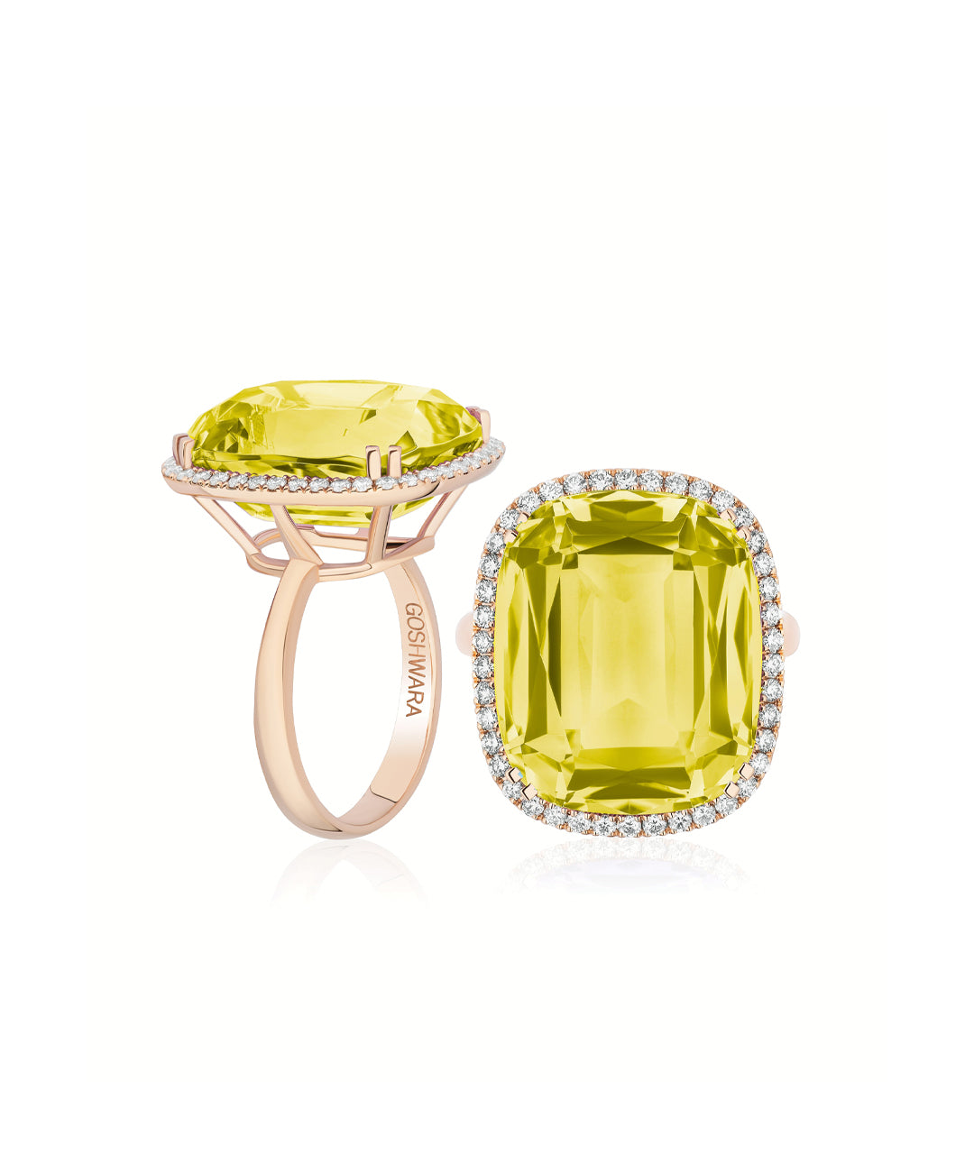 Yellow gold-Lemon Quartz