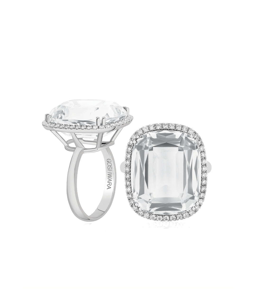 White gold-Rock Crystal