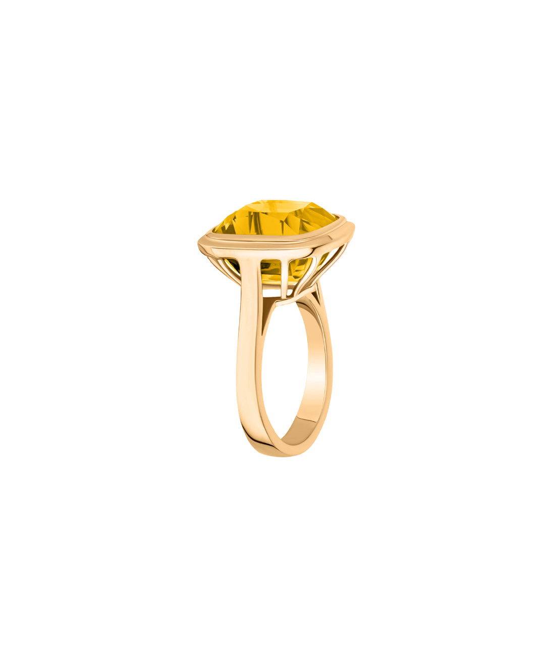 Yellow gold-Citrine