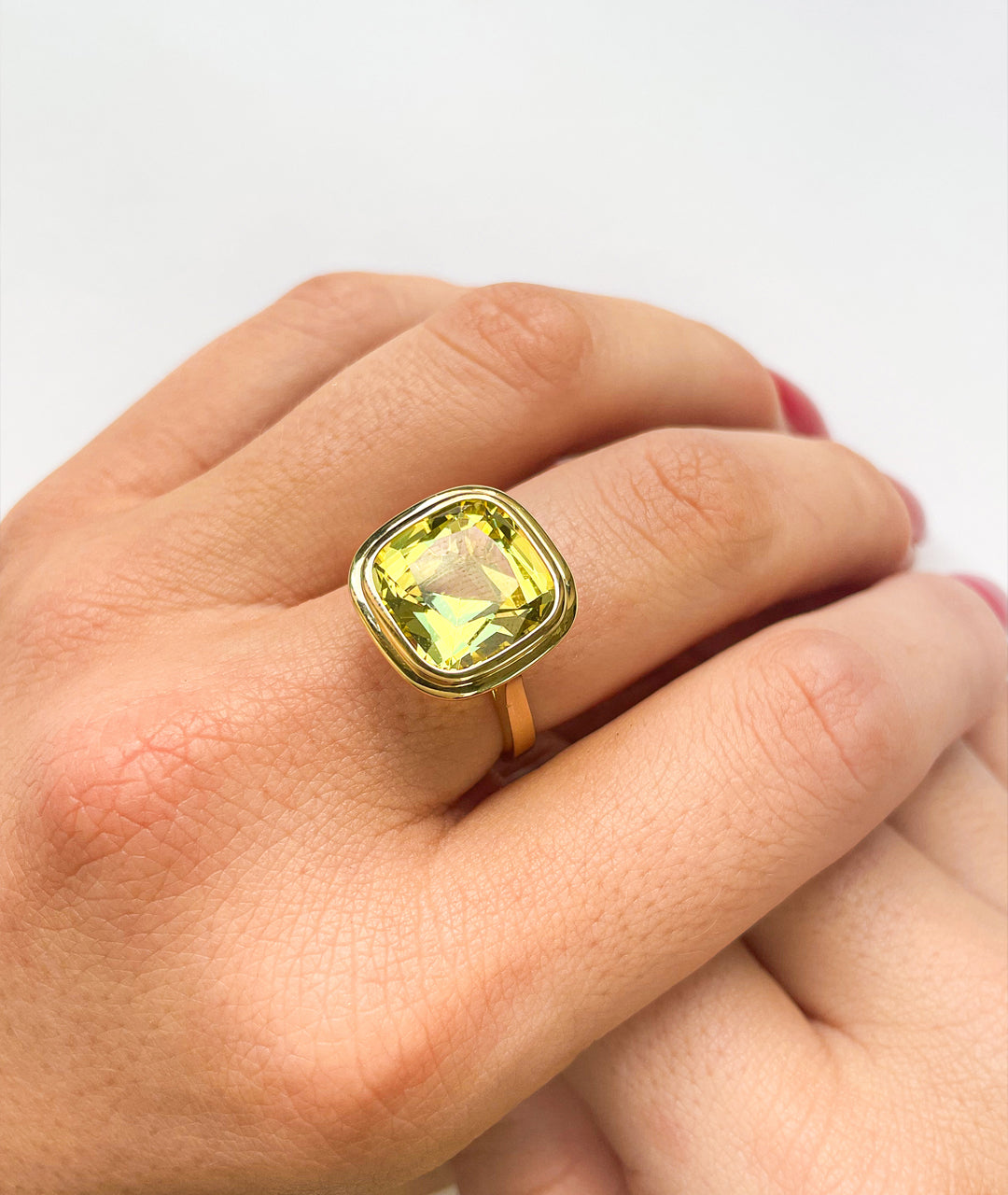 Yellow gold-Lemon Quartz