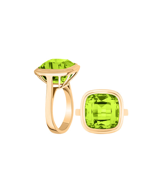 Yellow gold-Peridot
