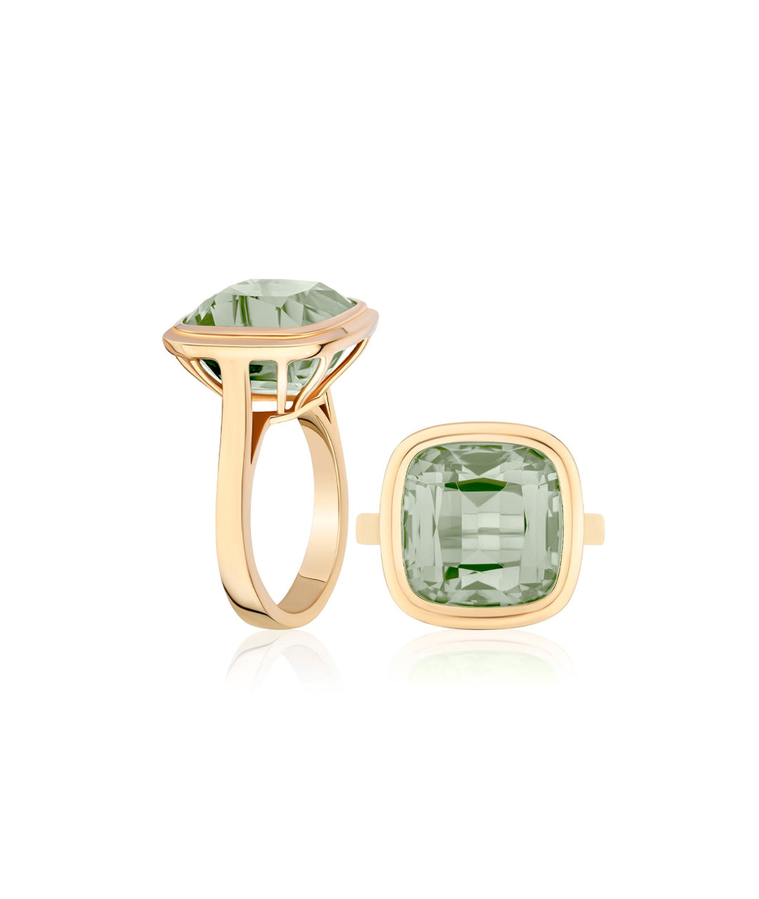 Yellow gold-Prasiolite