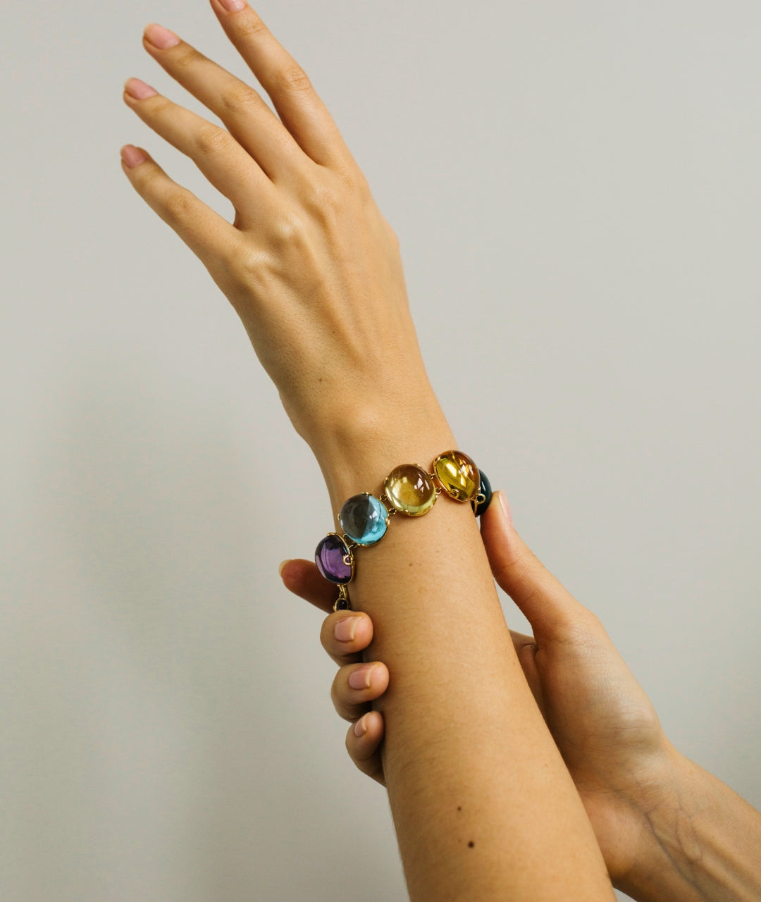 Multi-Stone Cabochon Bracelet