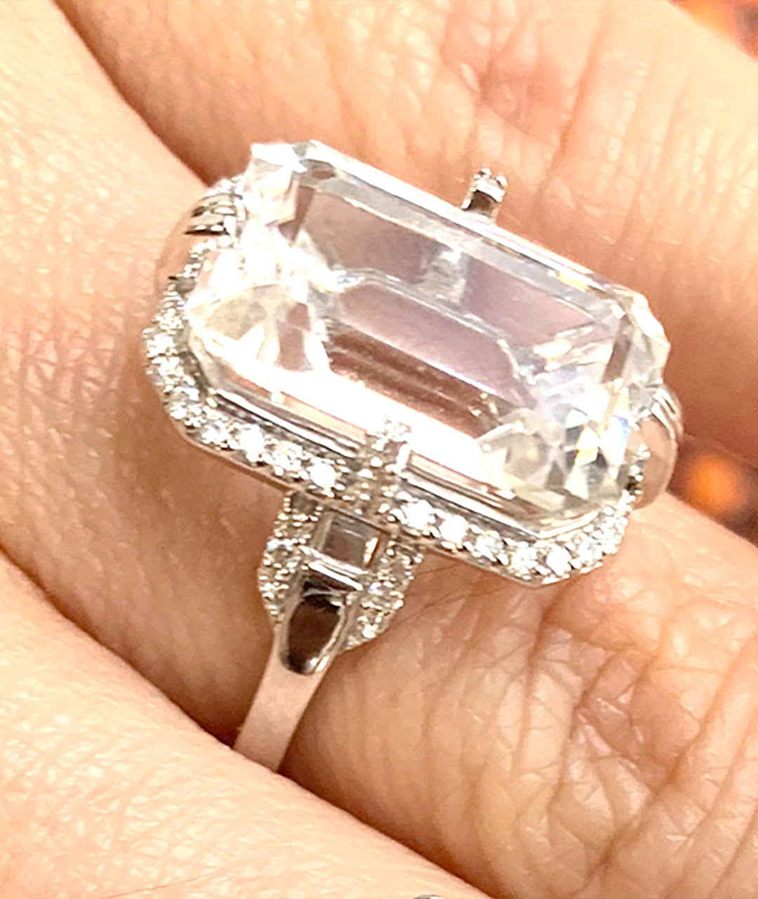 Rose gold-Rock Crystal