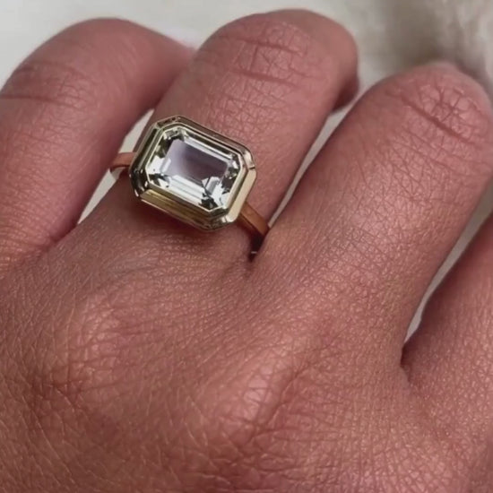 Yellow gold-Prasiolite