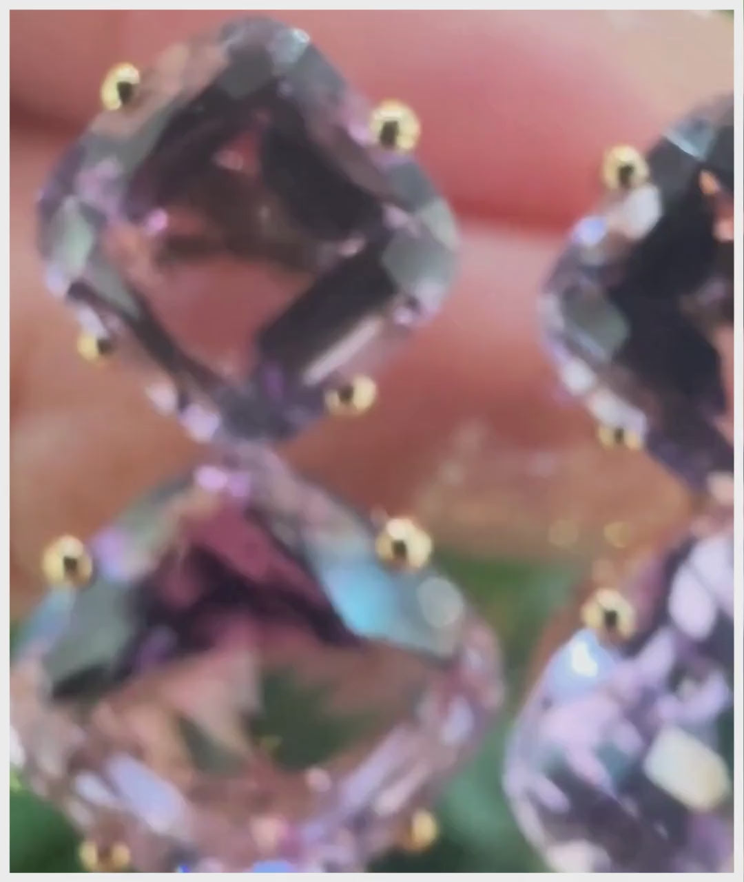 Rose gold-Lavender Amethyst