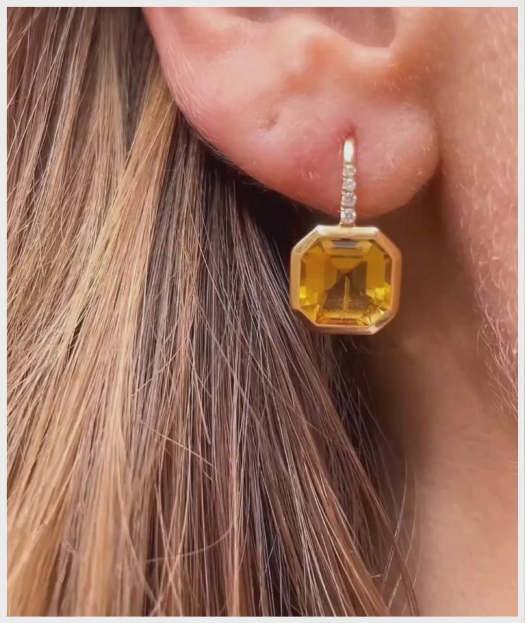 Yellow gold-Citrine