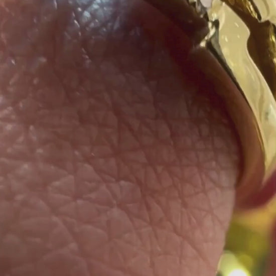 Yellow gold-London Blue Topaz