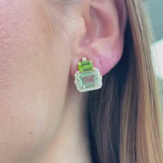 Prasiolite with Peridot