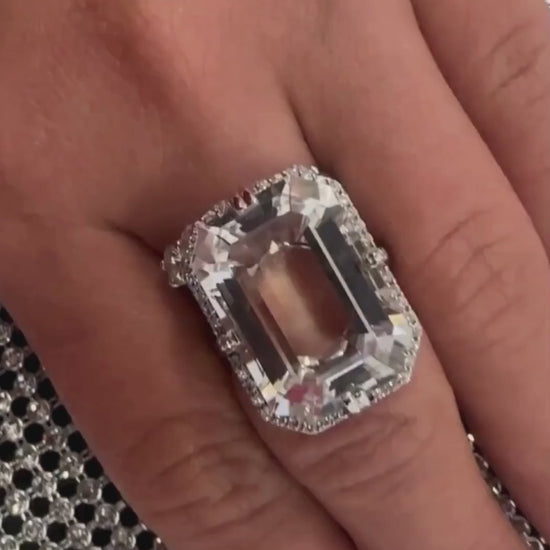 White gold-Rock Crystal