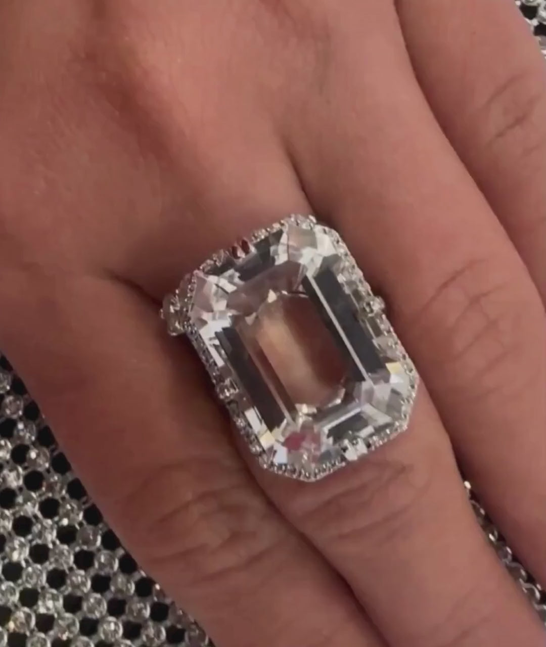 White gold-Rock Crystal