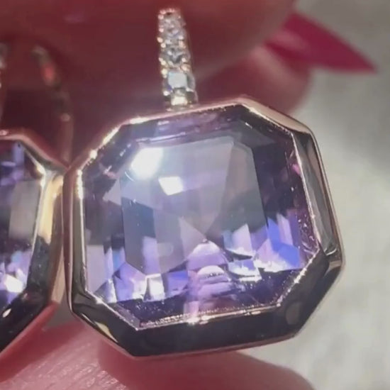 Rose gold-Lavender Amethyst