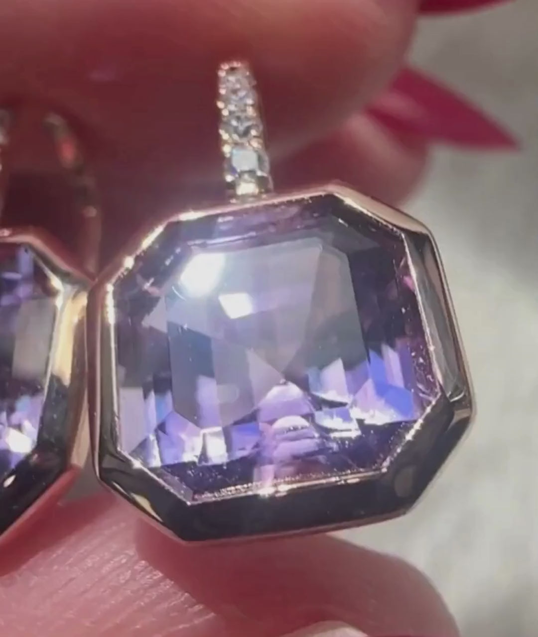 Rose gold-Lavender Amethyst