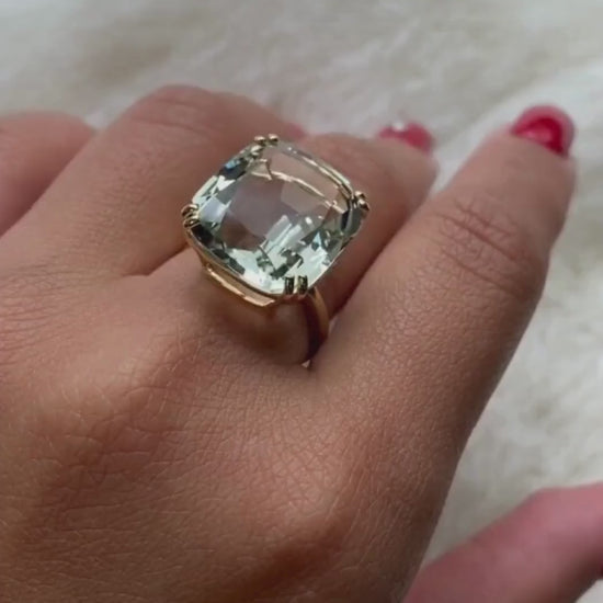 Yellow gold-Prasiolite