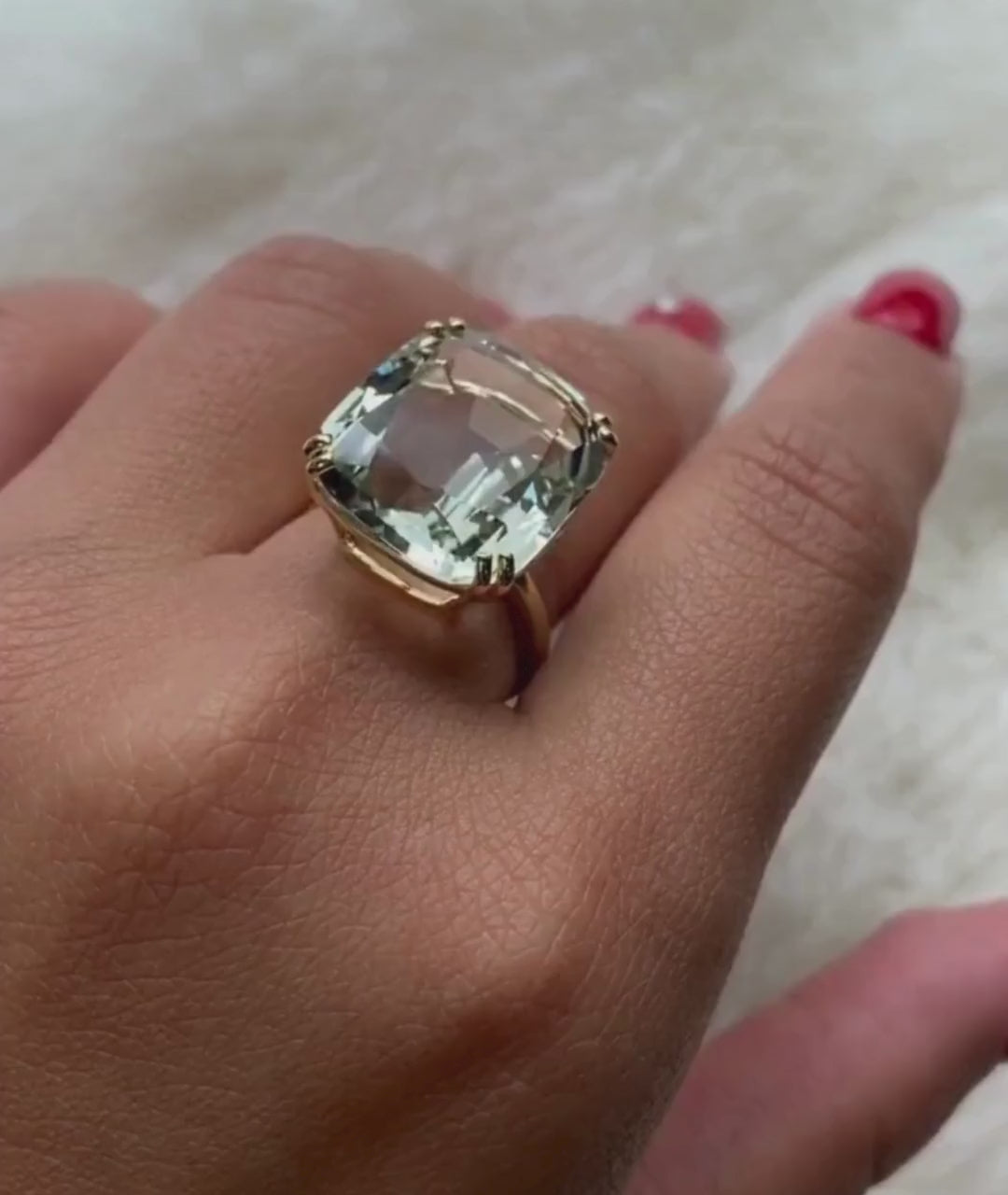 Yellow gold-Prasiolite