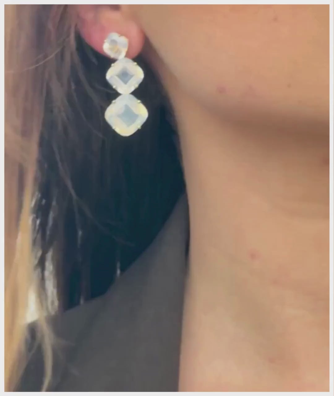 Yellow gold-Moon Quartz