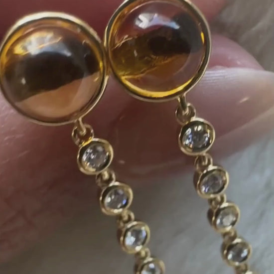 Yellow gold-Citrine