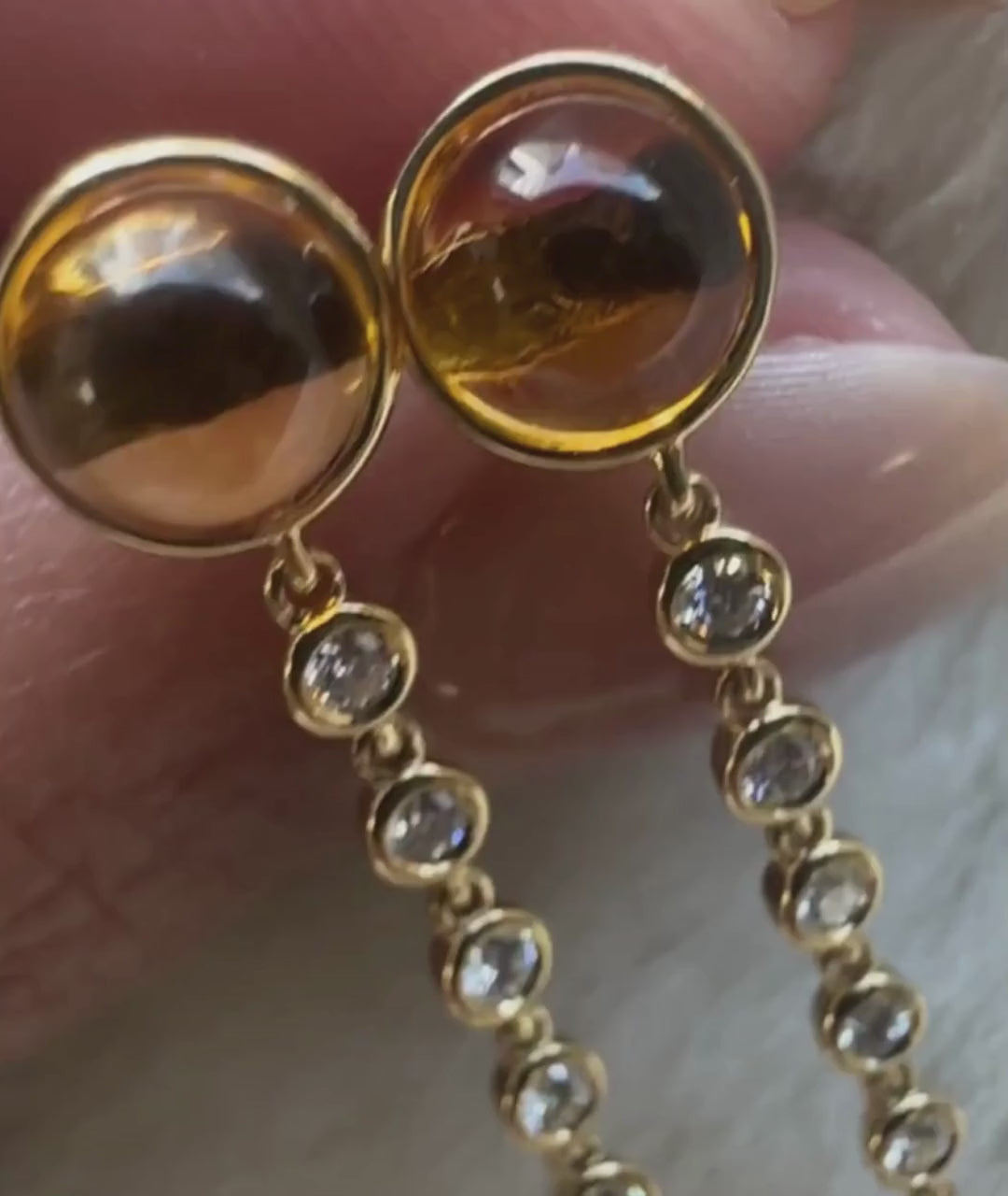 Yellow gold-Citrine