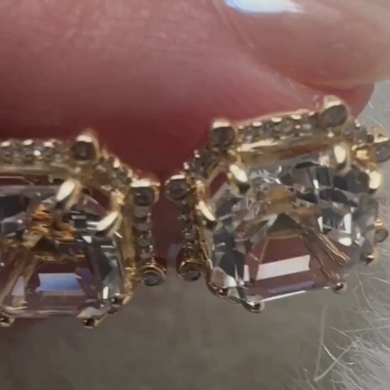 Yellow gold-Rock Crystal